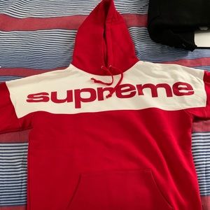 Supreme fw17 blocked hoodie
